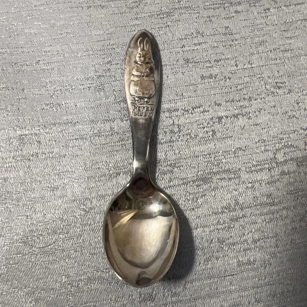 Vintage Beatrix Potter Peter Rabbit Silver Plated Collectors Spoon